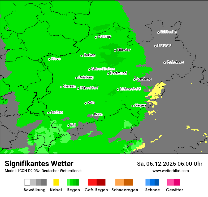 Modellkarten Signifikantes Wetter