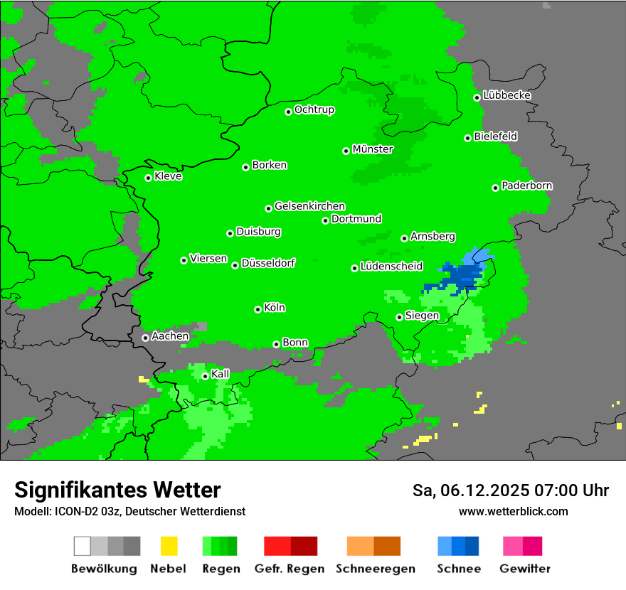 Modellkarten Signifikantes Wetter