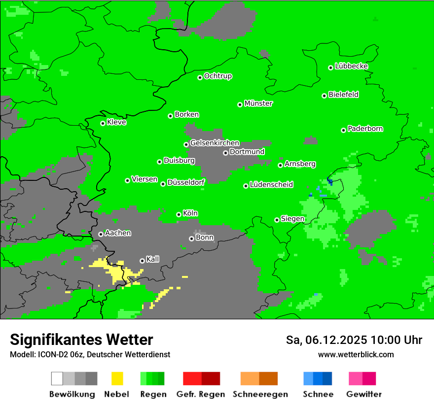 Modellkarten Signifikantes Wetter