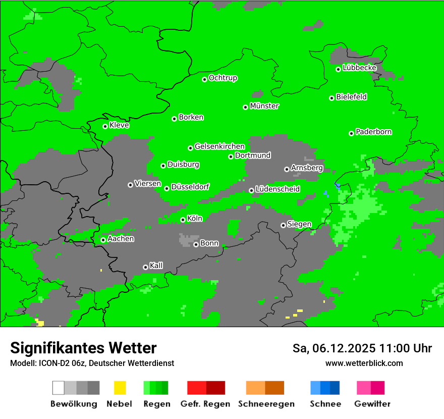 Modellkarten Signifikantes Wetter