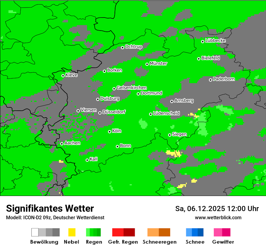 Modellkarten Signifikantes Wetter