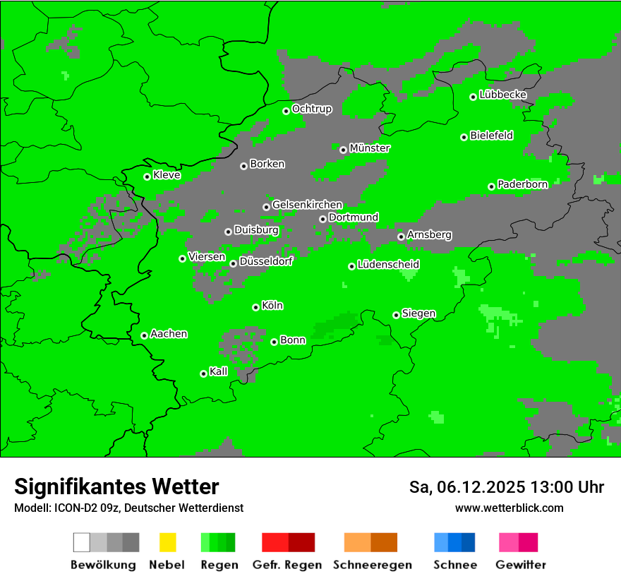 Modellkarten Signifikantes Wetter