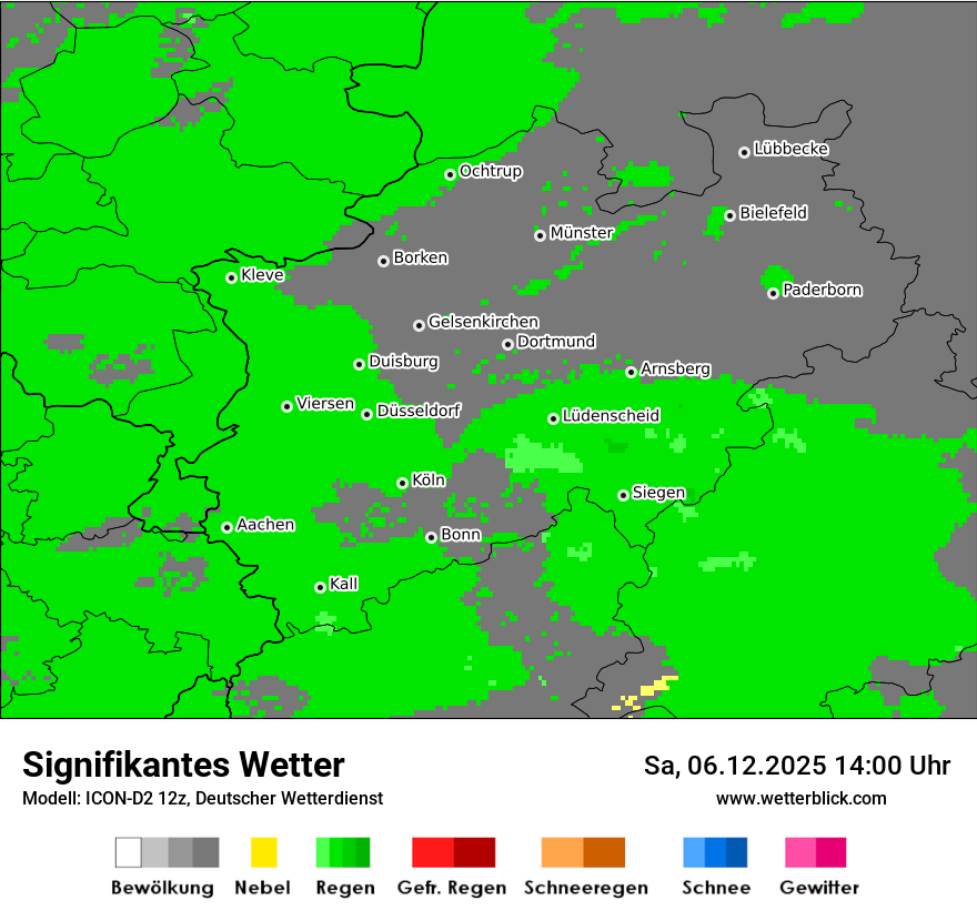 Modellkarten Signifikantes Wetter