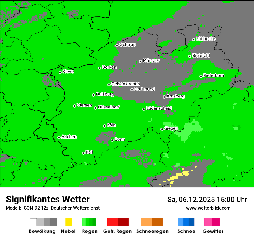 Modellkarten Signifikantes Wetter