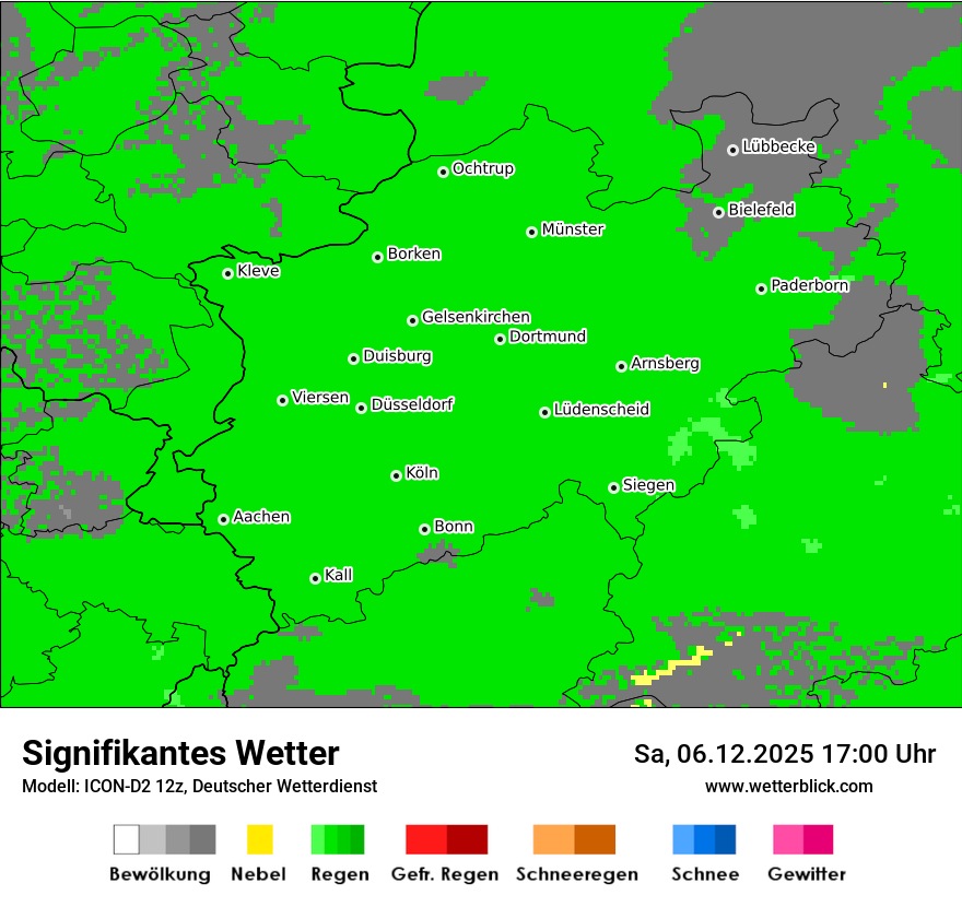 Modellkarten Signifikantes Wetter