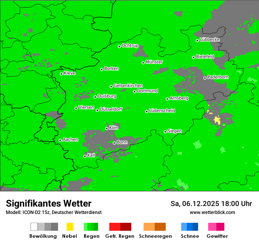 Modellkarten Signifikantes Wetter
