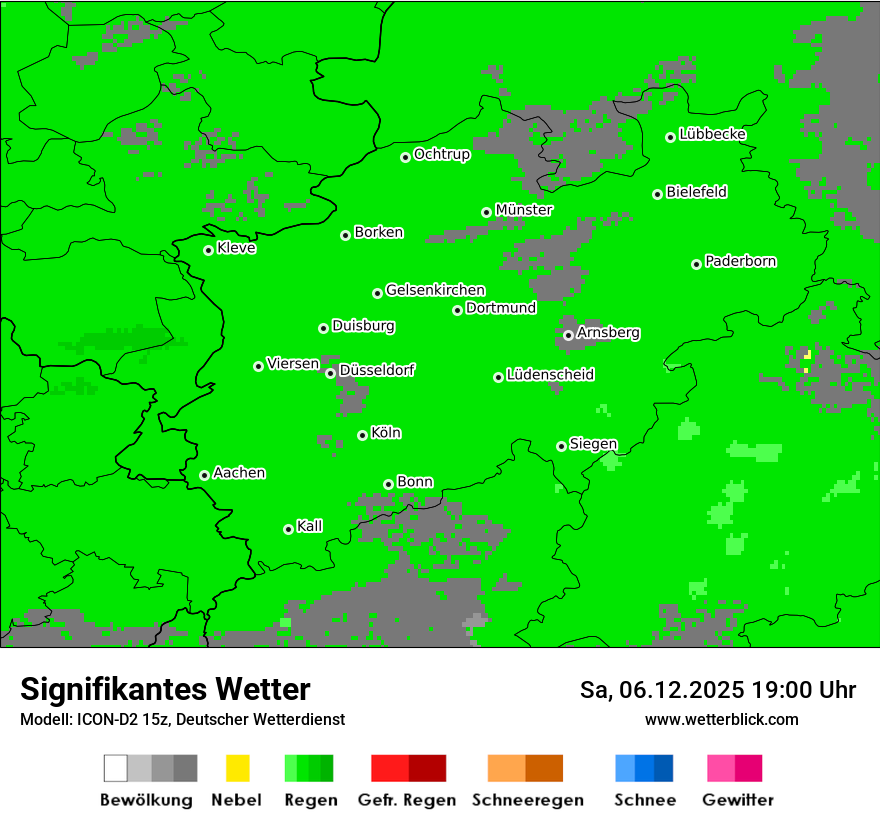 Modellkarten Signifikantes Wetter