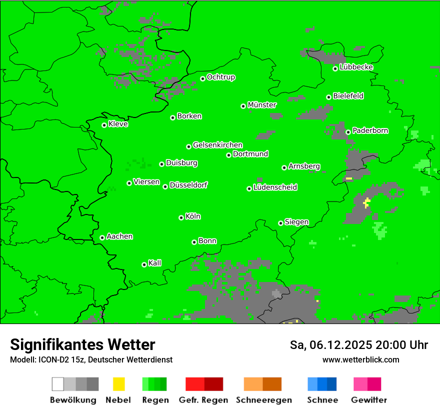 Modellkarten Signifikantes Wetter