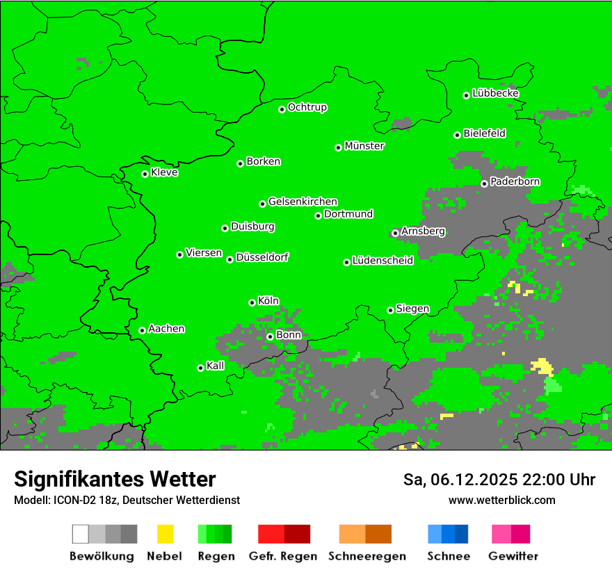 Modellkarten Signifikantes Wetter