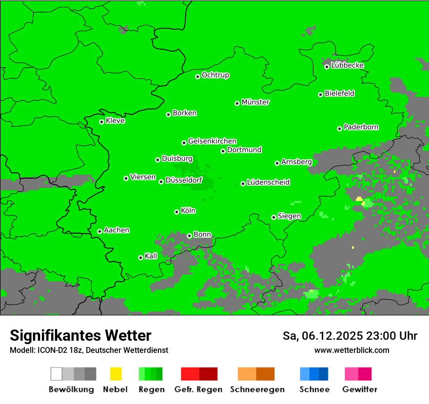 Modellkarten Signifikantes Wetter