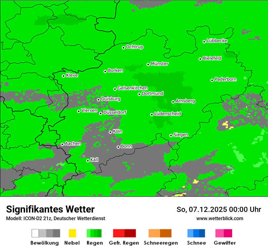 Modellkarten Signifikantes Wetter