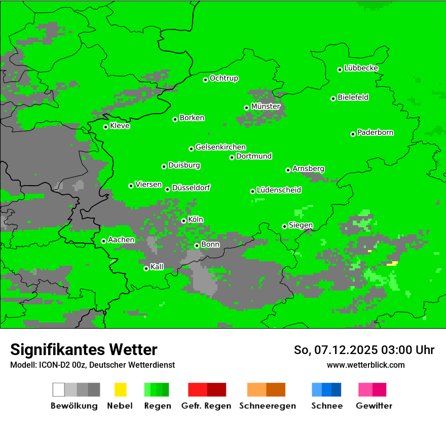 Modellkarten Signifikantes Wetter