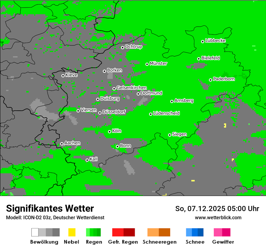 Modellkarten Signifikantes Wetter