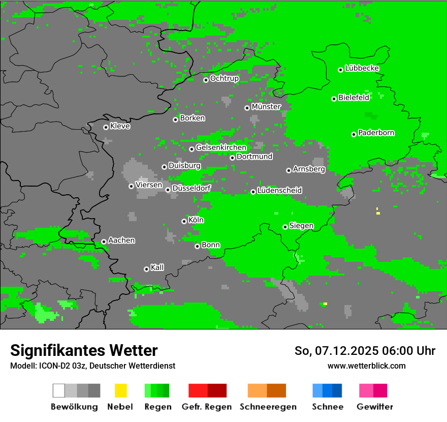 Modellkarten Signifikantes Wetter