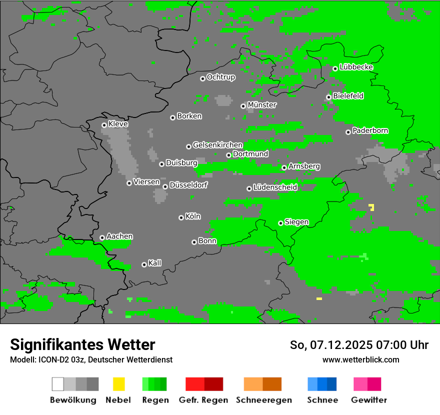 Modellkarten Signifikantes Wetter