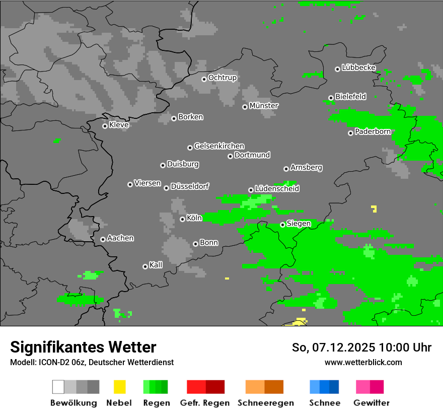 Modellkarten Signifikantes Wetter
