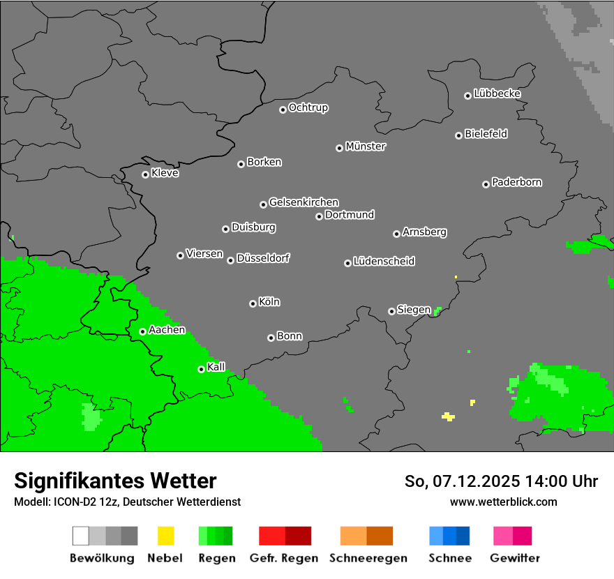 Modellkarten Signifikantes Wetter