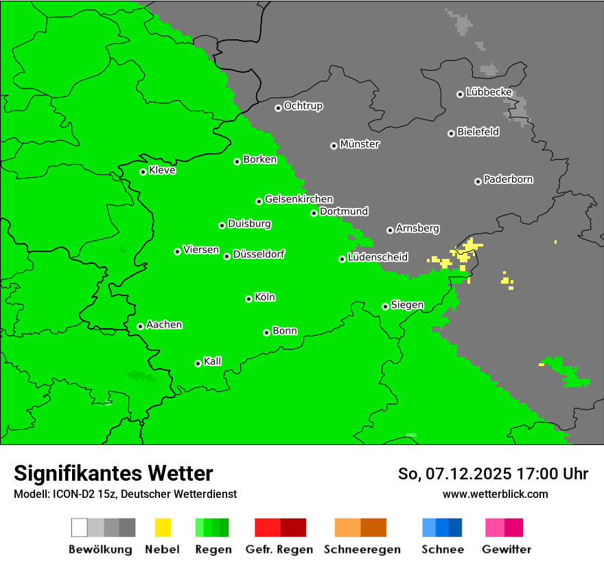 Modellkarten Signifikantes Wetter