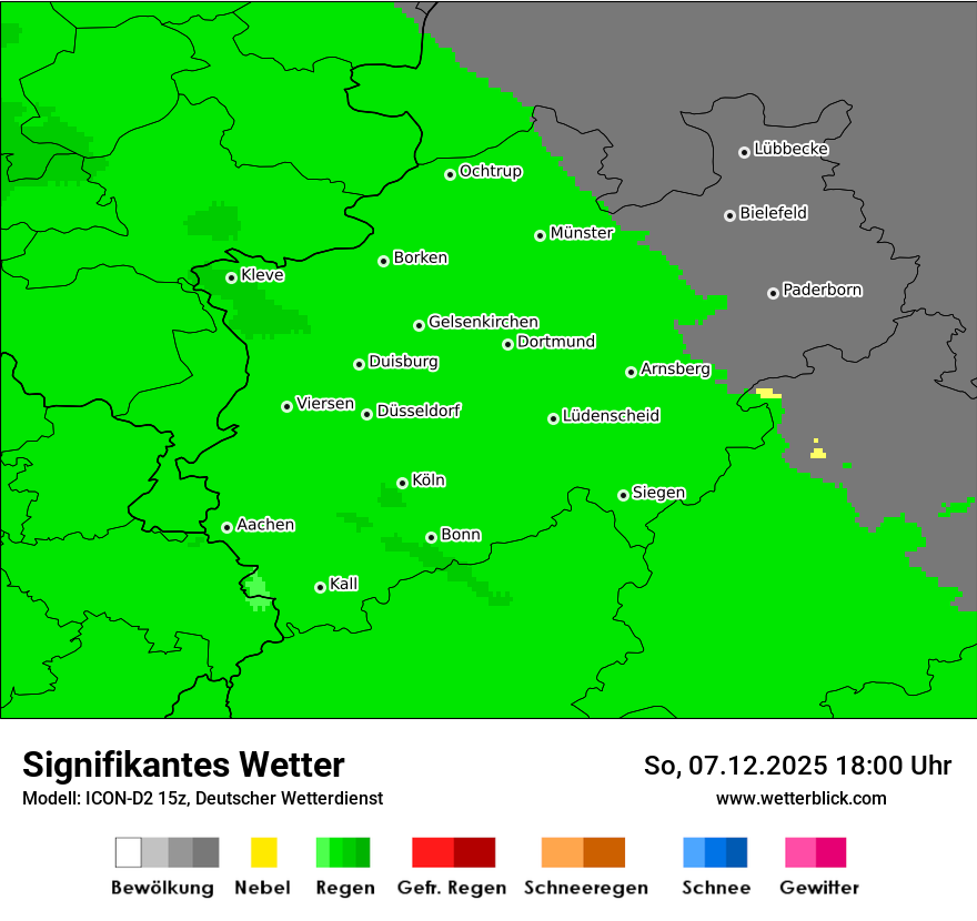 Modellkarten Signifikantes Wetter