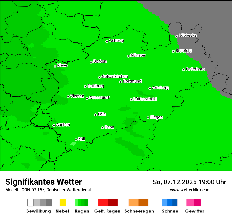 Modellkarten Signifikantes Wetter