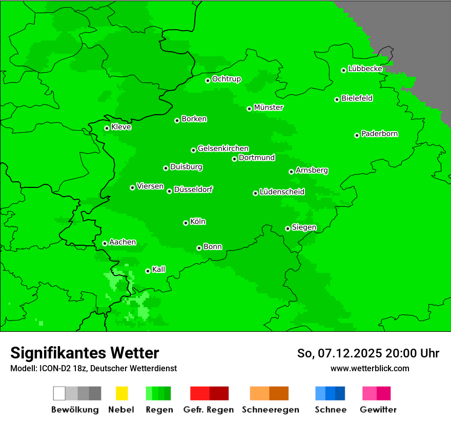 Modellkarten Signifikantes Wetter