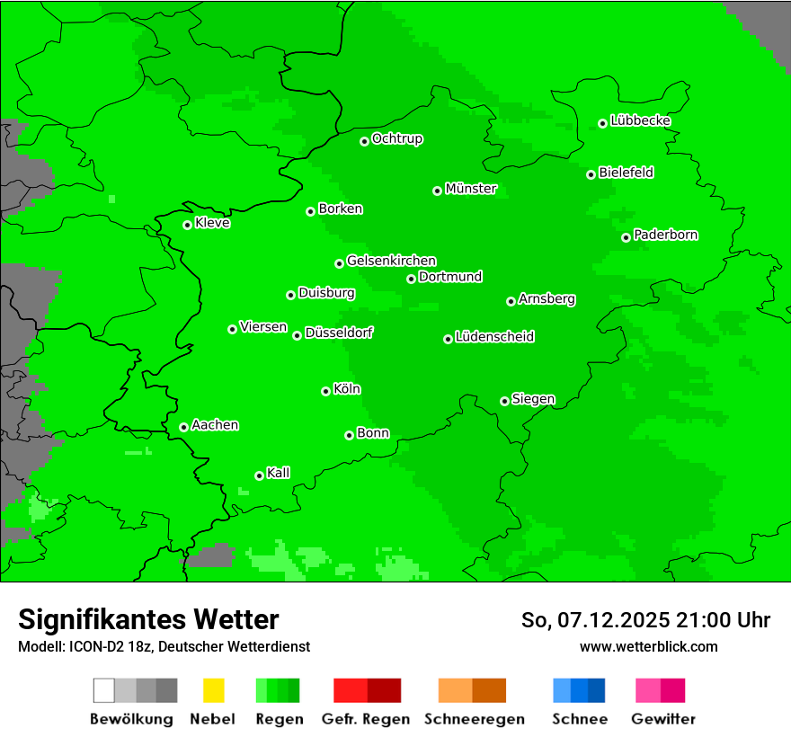 Modellkarten Signifikantes Wetter