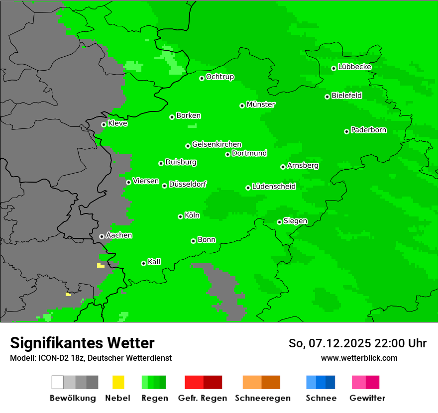 Modellkarten Signifikantes Wetter