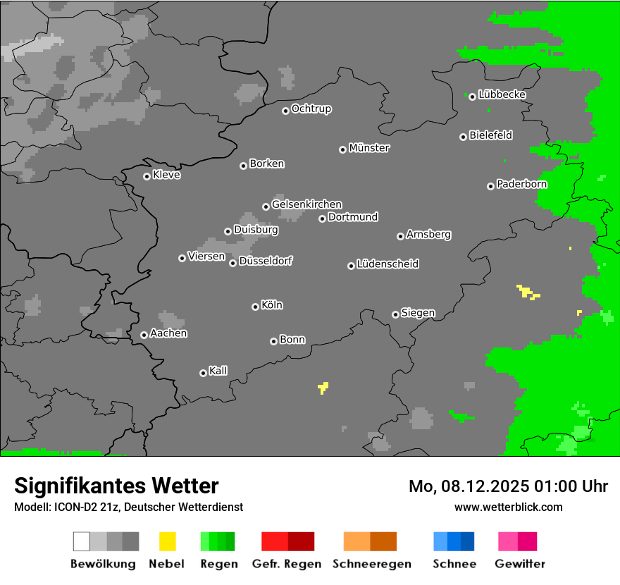 Modellkarten Signifikantes Wetter