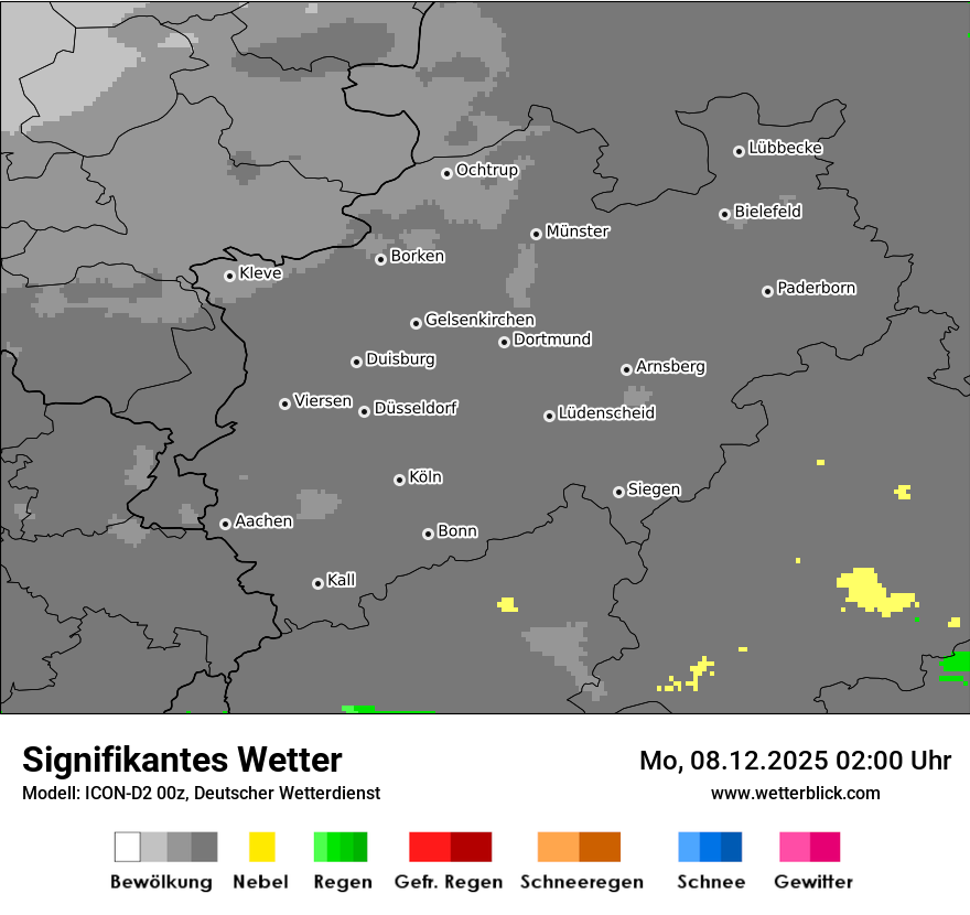 Modellkarten Signifikantes Wetter