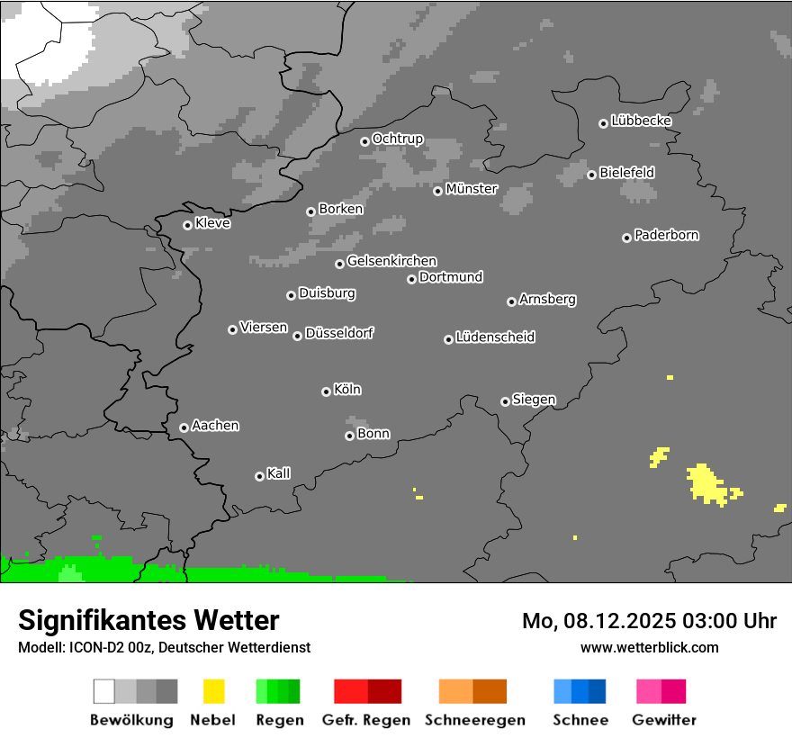 Modellkarten Signifikantes Wetter