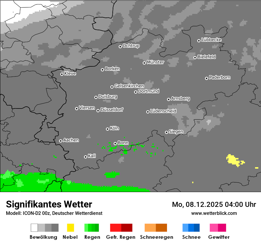 Modellkarten Signifikantes Wetter