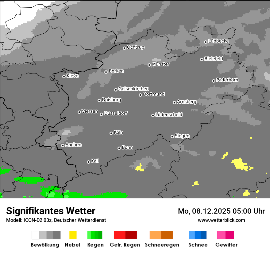 Modellkarten Signifikantes Wetter