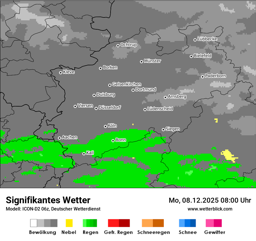 Modellkarten Signifikantes Wetter