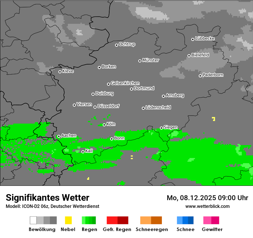 Modellkarten Signifikantes Wetter