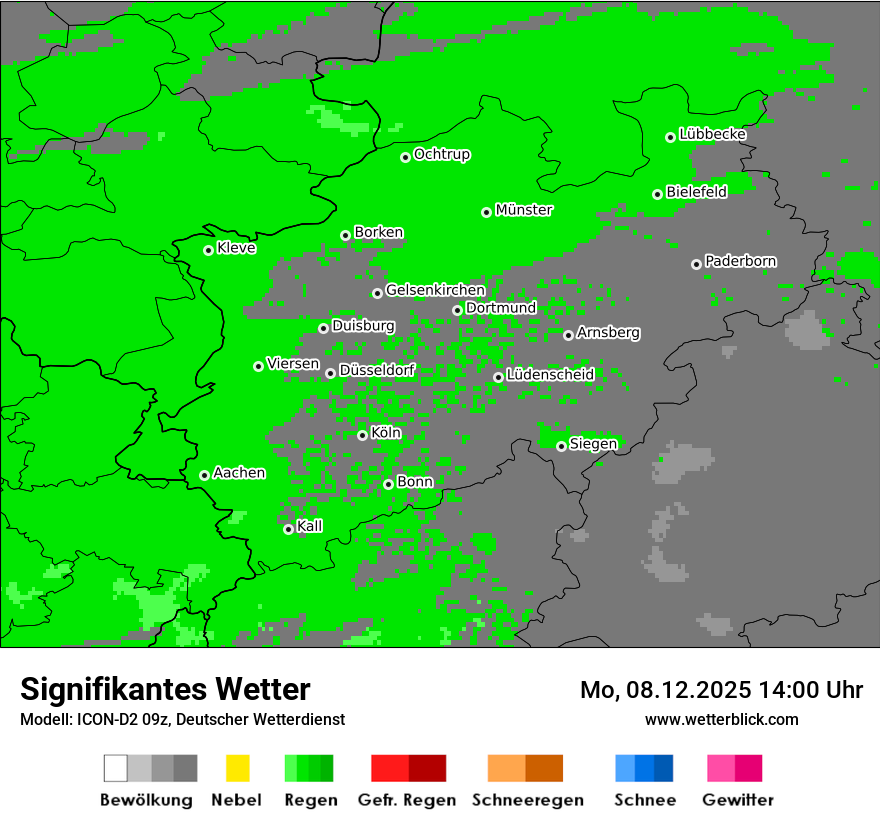 Modellkarten Signifikantes Wetter