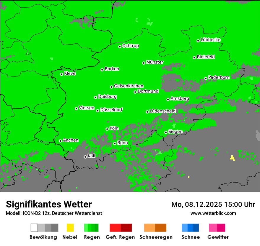 Modellkarten Signifikantes Wetter