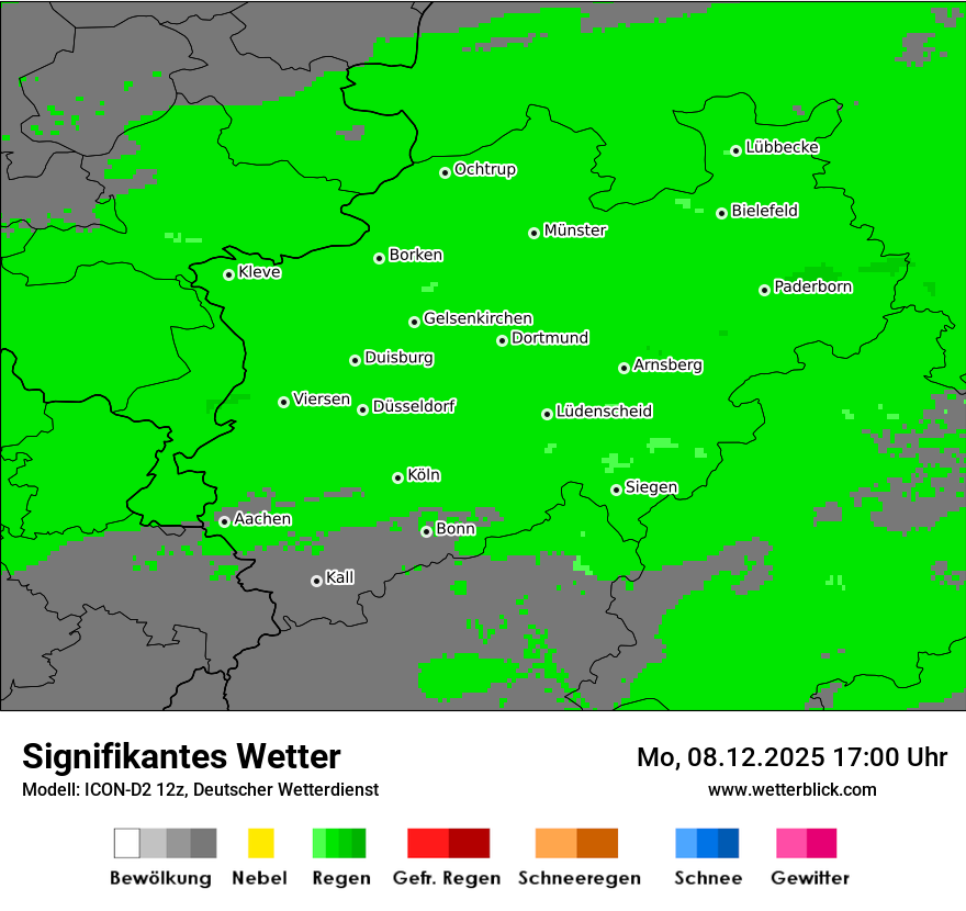 Modellkarten Signifikantes Wetter