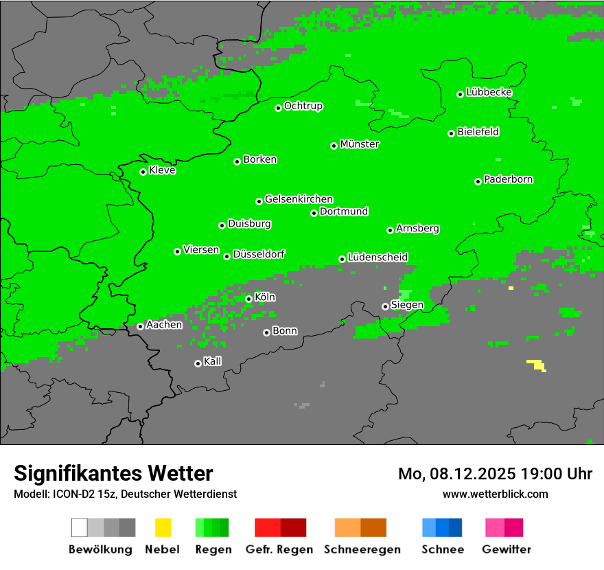 Modellkarten Signifikantes Wetter