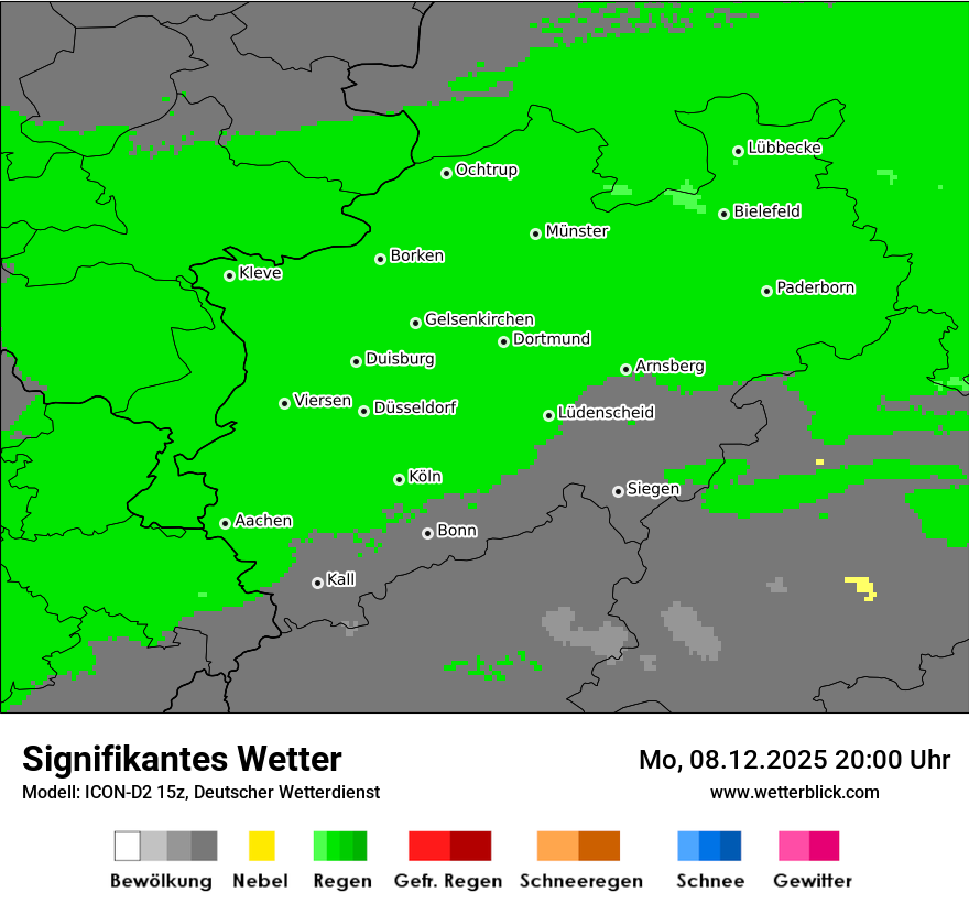 Modellkarten Signifikantes Wetter