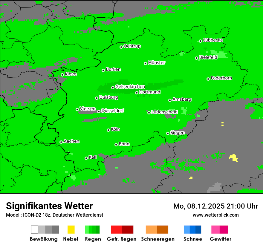 Modellkarten Signifikantes Wetter