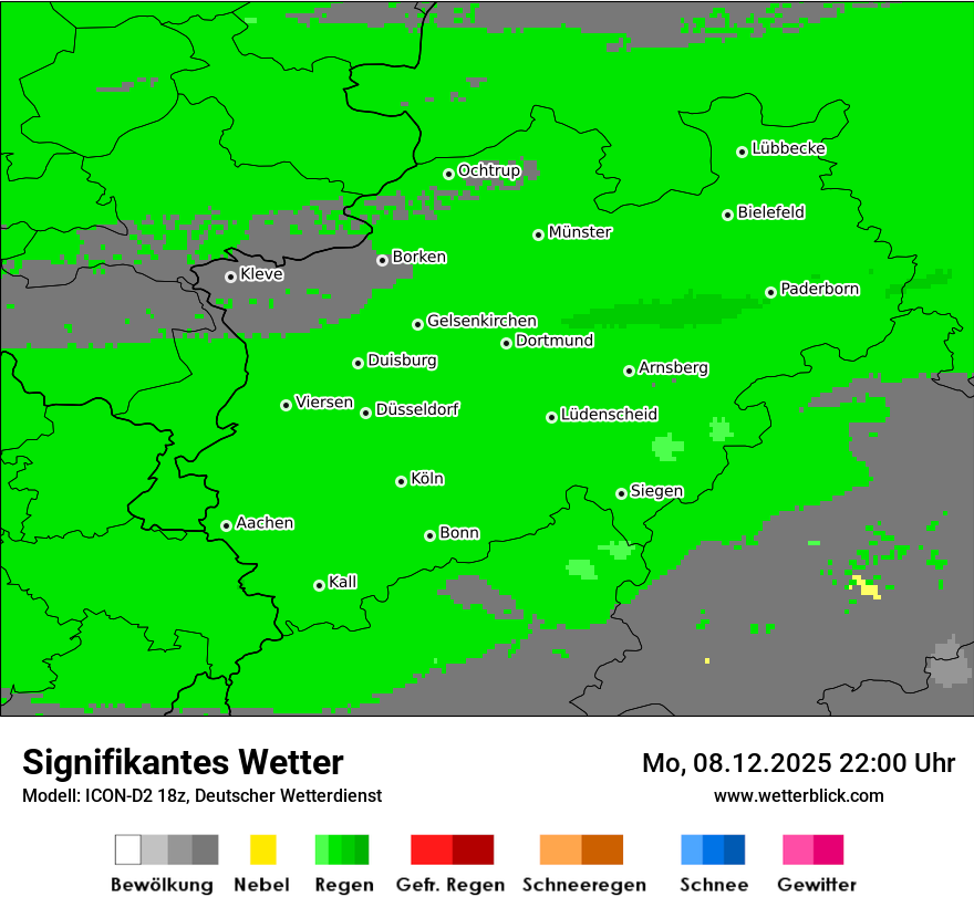 Modellkarten Signifikantes Wetter