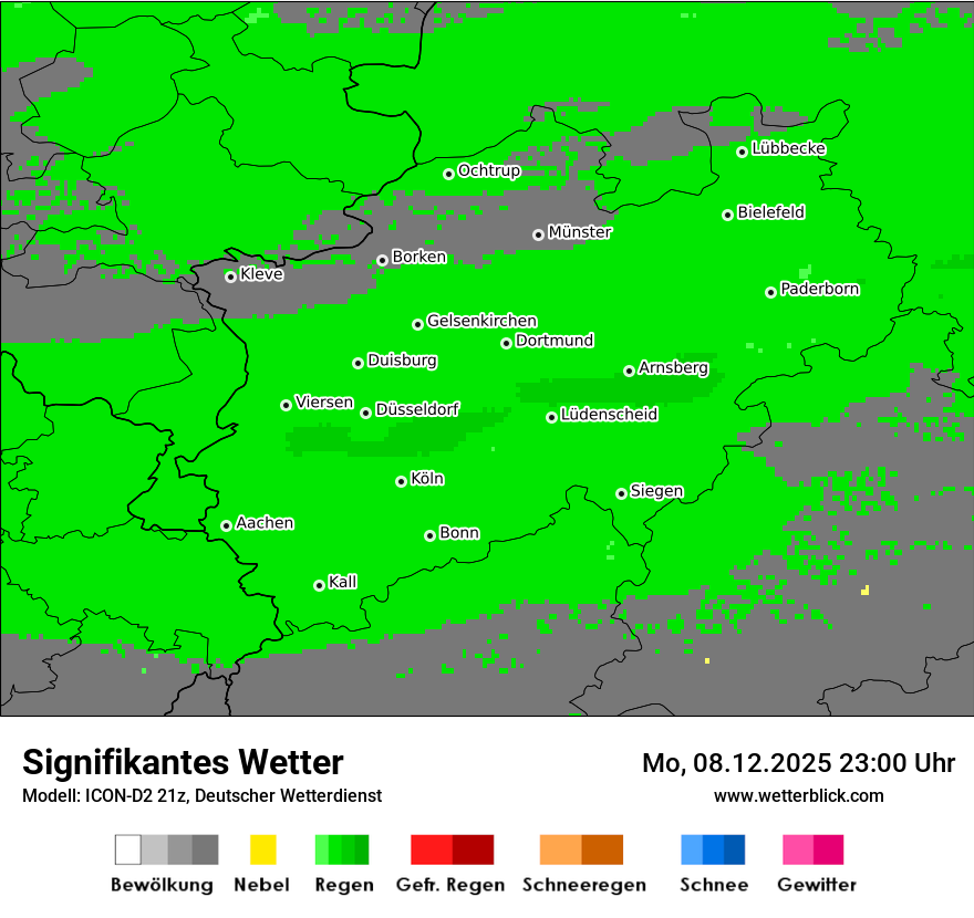 Modellkarten Signifikantes Wetter