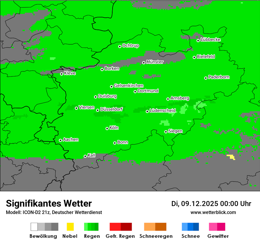Modellkarten Signifikantes Wetter