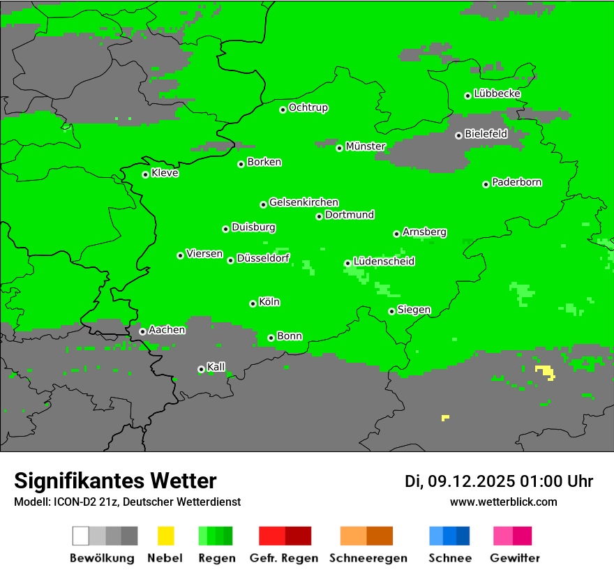 Modellkarten Signifikantes Wetter