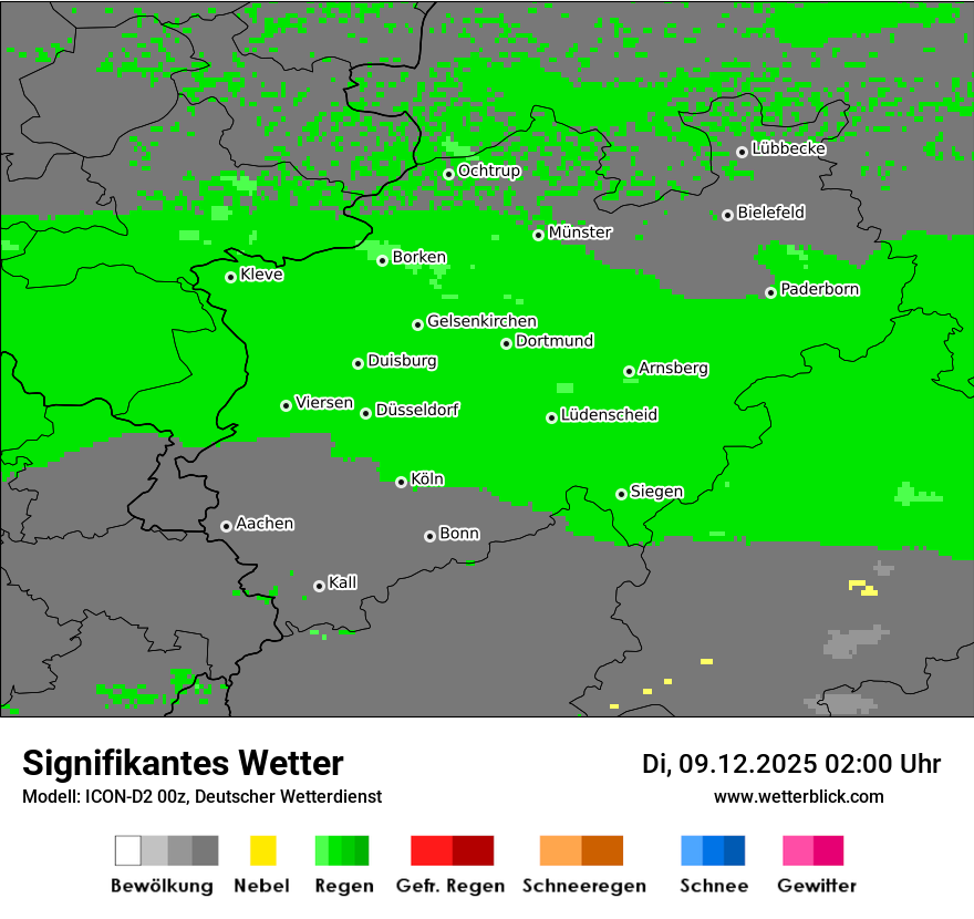 Modellkarten Signifikantes Wetter