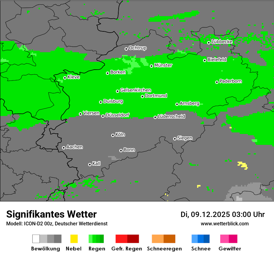 Modellkarten Signifikantes Wetter