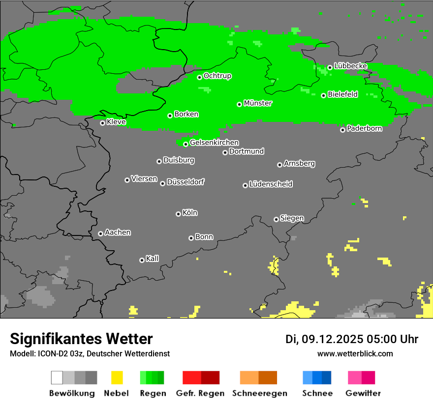 Modellkarten Signifikantes Wetter