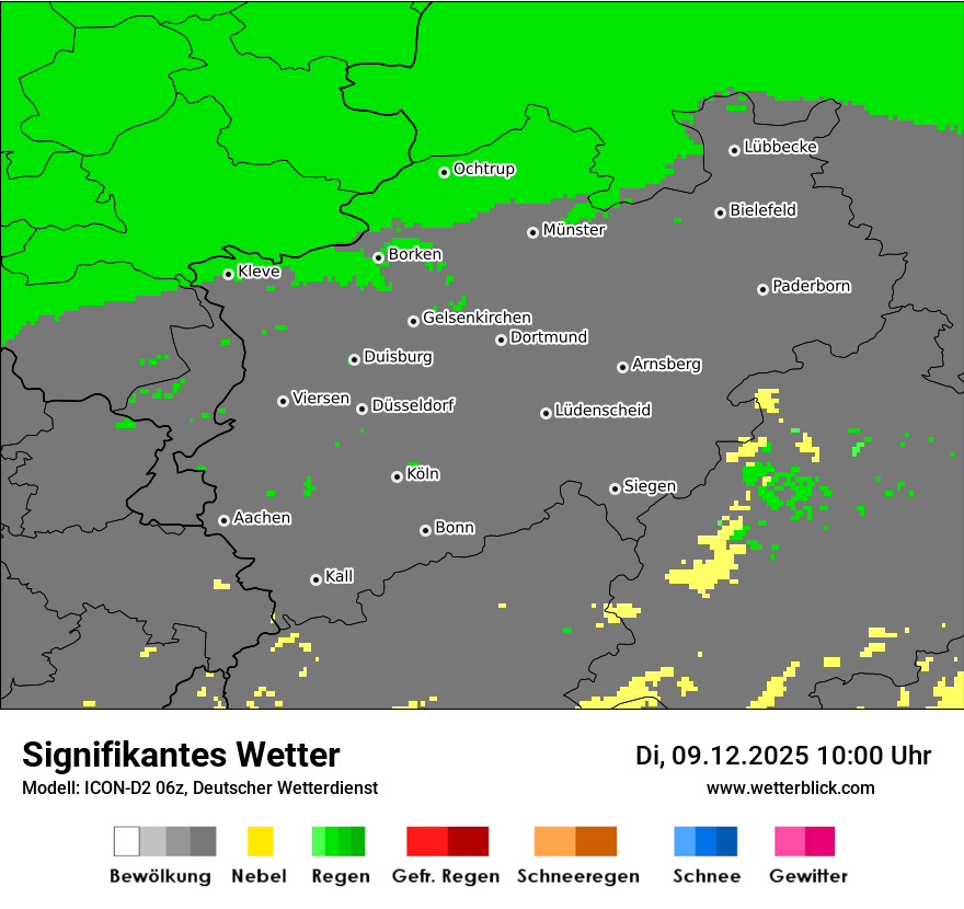 Modellkarten Signifikantes Wetter