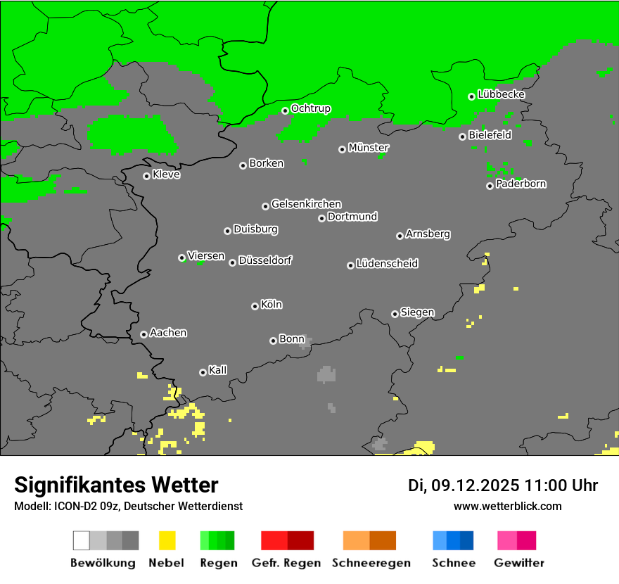 Modellkarten Signifikantes Wetter