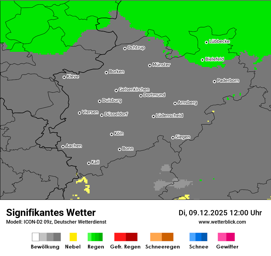Modellkarten Signifikantes Wetter